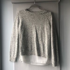 Beautiful Club Monaco knit & silk sweater
